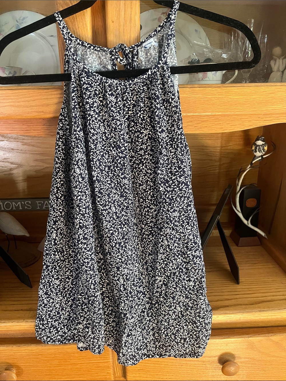 Navy Floral Halter